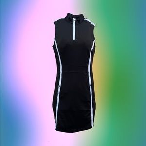 Tail black and white active golf dress w/ pockets